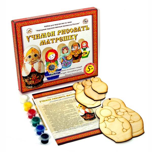 Учимся рисовать матрешку